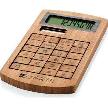 Kancelářská technika Kalkulačka z bambusu