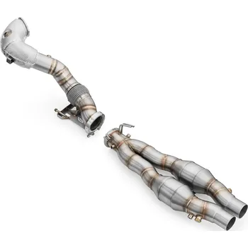 Zadní díl výfuku RM Motors Downpipe Cupra Formentor VZ5 s tepelným štítem a katalyzátorem Katalyzátor: OBD