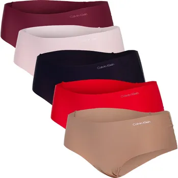 Dámské kalhoty CALVIN KLEIN DÁMSKÉ KALHOTY HIPSTERY HIPSTER 5PK MULTICOLOR 000QD5148E HW1 Velikost: XS