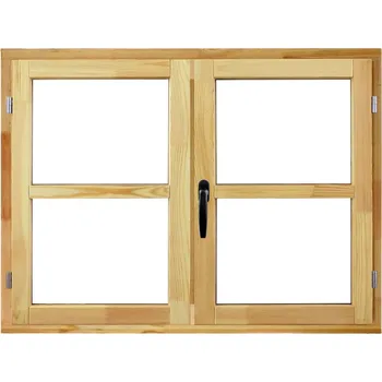 Okno TREND Dřevěné okno O2, P, 120 × 90 cm, dvojsklo, pravé, borovice