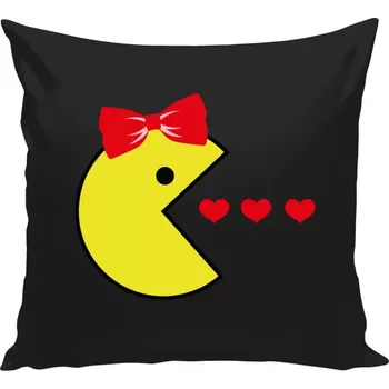 Polštář Polštář černý 40x40 cm Pac - woman