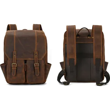 Sportovní batoh Prošívaný kožený batoh s pásky Barva (Varianta): Net Cloth