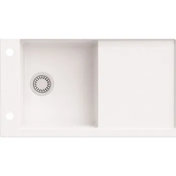 Granitový dřez Granitový dřez Axis Tramontana 860.0E oboustranný s excentrem Pure white