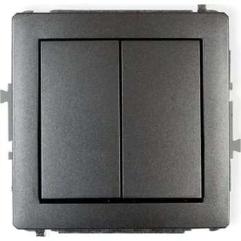 vypínač Vypínač dvojitý d dwp-2 grafit