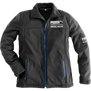 Pánská softshellová bunda Puma Work Wear Pracovní bunda Champ, pánská, vel.: M, polyester, elastan, černá 7022-0-2910-M
