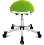 Topstar Topstar - aktivní židle Sitness Halfball - zelená, plast + textil + kov