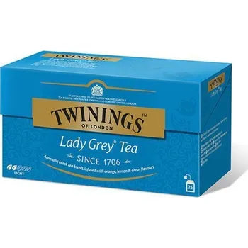 Čaj Čaj, černý, 25x2 g, TWININGS Lady grey TWININGS