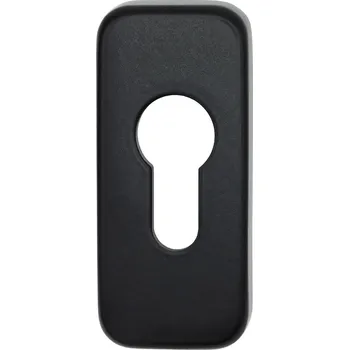 Dveřní kování Dieckmann Rozeta hranatá PZ 814 / 6 mm, PZ – černá