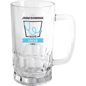 Sklenice Půllitr pro lékaře a lékařky - Nejlepší v okolí - lékař - čirý