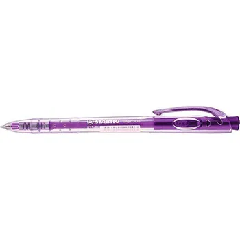 Stabilo Kuličkové pero Liner 308, fialová, 0,3mm, stiskací mechanismus, STABILO 19043
