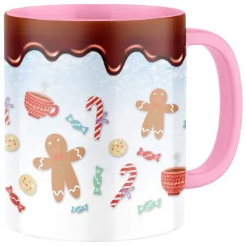 Keramický hrnek s potiskem Vánoční dobroty - celopotisk