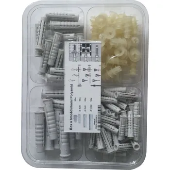 Hmoždinka Sada hmoždinek, 22–50 mm, ø 6, 8, 10 mm, 110 ks&nbsp;6947