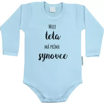 Kojenecký body Dětské body s dlouhým rukávem Moje teta má prima synovce