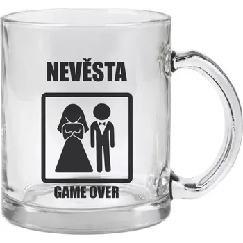 Hrnek 330 ml - skleněný Game over - nevěsta