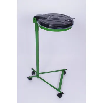 Odpadkový koš Stojan pro pytle na odpadky se 4 koly Povrchová úprava: Komaxit + plast.víko