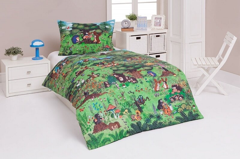 Povlečení Krtek v lese Bavlna deluxe Matějovský 1x140x200, 1x70x90