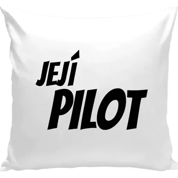 Polštář Polštář bílý 40x40 cm Její pilot