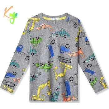 Chlapecké tričko CHLAPECKÉ TRIČKO šedé Kugo HC9309 (Chlapecké tričko dlouhý rukáv)