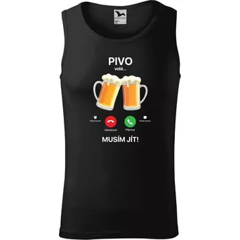 Pánské tílko Pánské tílko Malfini Core Pivo volá... musím jít!