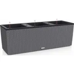 Lechuza Samozavlažovací truhlík Trio Cottage, plast, šedá, 100 × 32 × 34 cm 15003