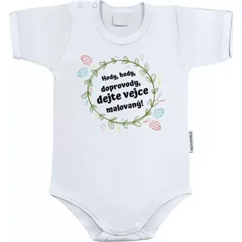 Kojenecký body Dětské body s krátkým rukávem Hody, hody, doprovody