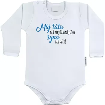 Kojenecký body Dětské body s dlouhým rukávem Můj táta má nejúžasnějšího syna na světě