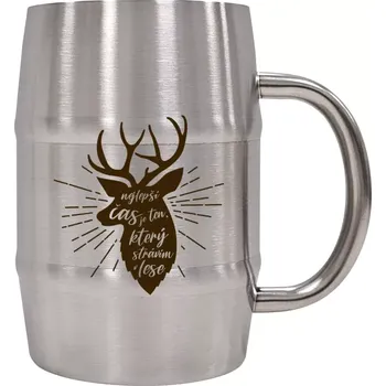 Sklenice Nerezový chladicí půllitr Nejlepší čas v lese