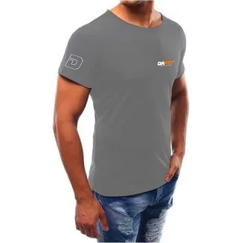 Triko Dafit malé logo L šedá