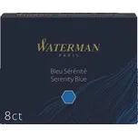 Inkoustové bombičky do plnicího pera, modrá, WATERMAN WATERMAN