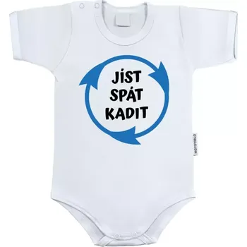 Kojenecký body Dětské body s krátkým rukávem Jíst spát kadit