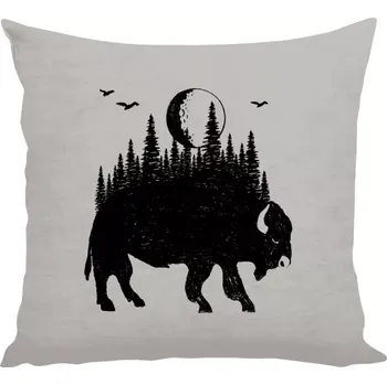 Polštář Polštář lněný 40x40 cm Bizon