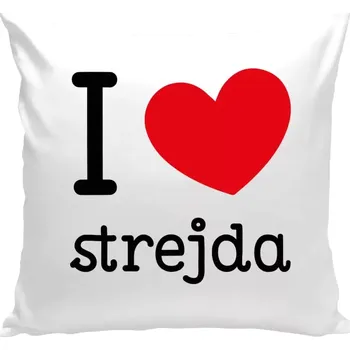 Polštář Polštář bílý 40x40 cm I love strejda
