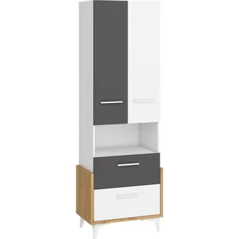 police Regál LEPON 65W, dub artisan/bílá/grafit, 5 let záruka + vyzvednutí ZDARMA