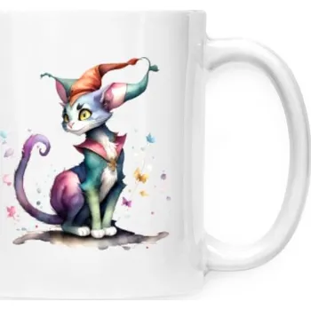 Hrnek malý bílý s potiskem Kašpárek