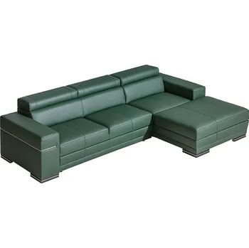 Sedací souprava Dolmar Rozkládací rohová sedačka Parys 2 Barevné provedení: Cayanne 1114 black eko kůže, Zvolte stranu sed. soupravy: Levá strana