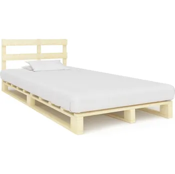 Postel vidaXL Rám postele z palet masivní borovice 120 x 200 cm [285243] Barva: barva dřeva