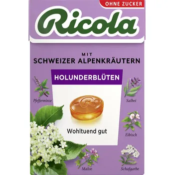 RICOLA BYLINNÉ BONBÓNY BEZOVÝ KVĚT NĚMECKO!