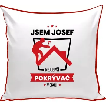 Polštář Polštář barevný 32x32 cm Nejlepší v okolí - pokrývač