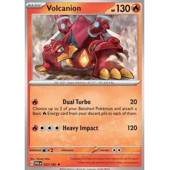 Karetní hra Pokémon PAR 022/182 Volcanion - Paradox Rift Stav: Near Mint, Verze: HOLO