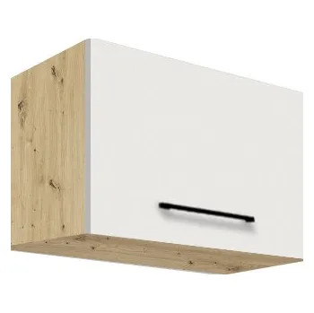 Kuchyňská skříňka Fadome Horní nízká kuchyňská skříňka Infinity 35G-50 Barevné provedení: Infinity - latte lesk, wood, Zvolte kování: Basic GTV, Zvolte korpus: Dub sonoma