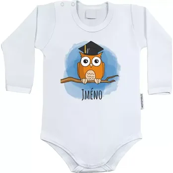 Kojenecký body Dětské body s dlouhým rukávem Sovička