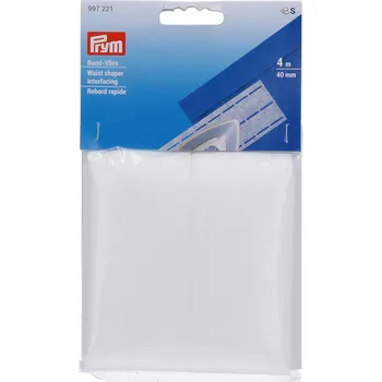 PRYM Tvarovač pasu perforovaný, 40 mm, bílý