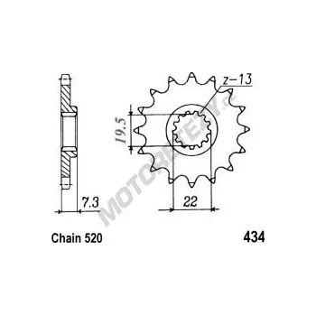 Řetězová sada pro motocykl Řetězové kolečko SUZUKI GZ 250 Marauder rok 99-00, 04-10