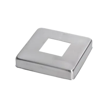 Zábradlí Kryt spodní příruby 100 x 100 mm, broušená nerez AISI 304