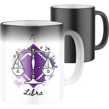 Magický keramický hrnek s potiskem znamení Váhy