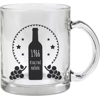 Hrnek 330 ml - skleněný Kvalitní ročník