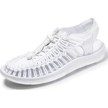 Pánské mokasíny Letní pánské boty s kontrastními šňůrkami Barva: Bílá, Velikost: 47