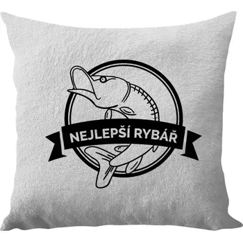 Polštář Polštář bílý 40x40 cm - dlouhý chlup Nejlepší rybář