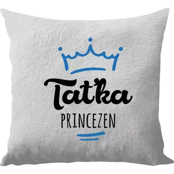 Polštář Polštář bílý 40x40 cm - dlouhý chlup Taťka princezen