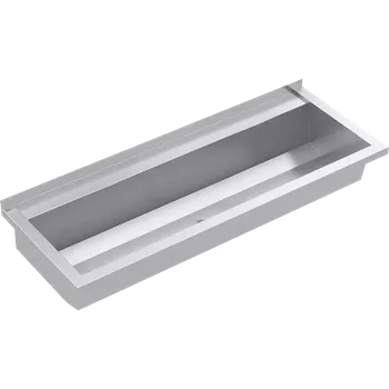 Umyvadlo Mycí koryto KWC Planox PL12TCS (120cm délka, 1.4016 chromová ocel, lesk)